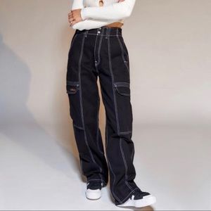 BDG High-Waisted Skate Jean—Washed Black Denim